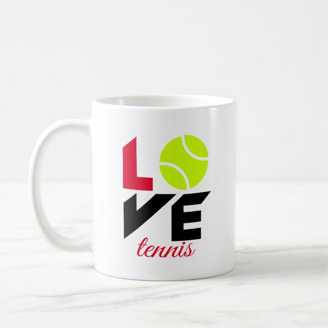 Mug Aimer le tennis (Gauche)