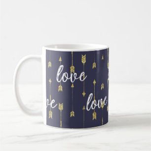 Mug Aimer les flèches violettes