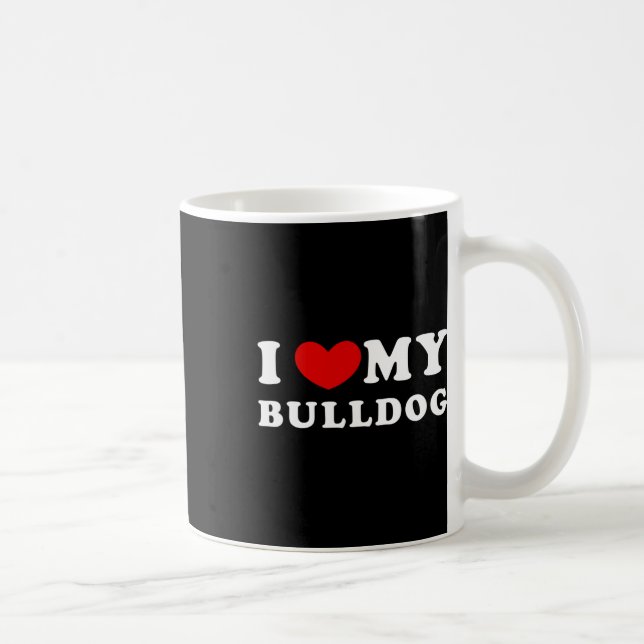 Mug Aimer Mon Bulldog (Droite)