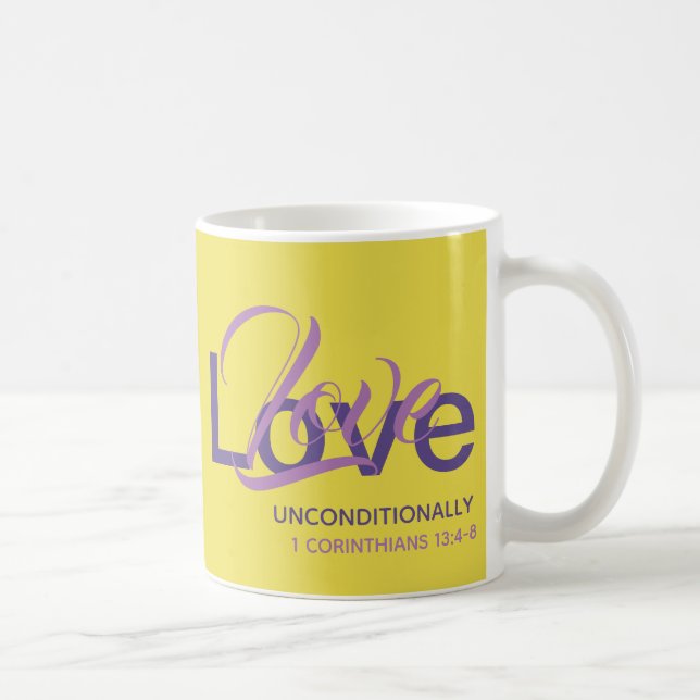 Mug AIMER NON CONDITIONNELLEMENT Monogramme Christian  (Droite)