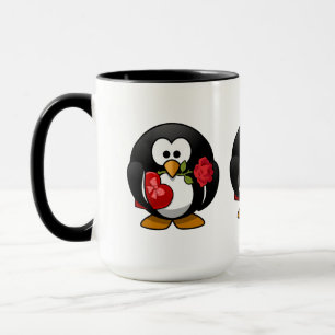 Mug Aimer Pingouin Frappé Avec Cadeaux Valentine