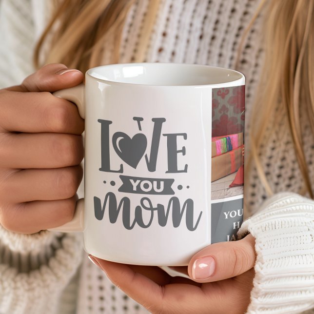 Mug Aimer You Maman Grey Cadeau de la fête des mères (Créateur téléchargé)