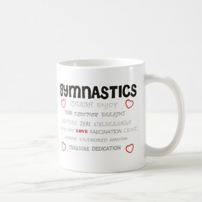 Mug Aimez la gymnastique (Droite)