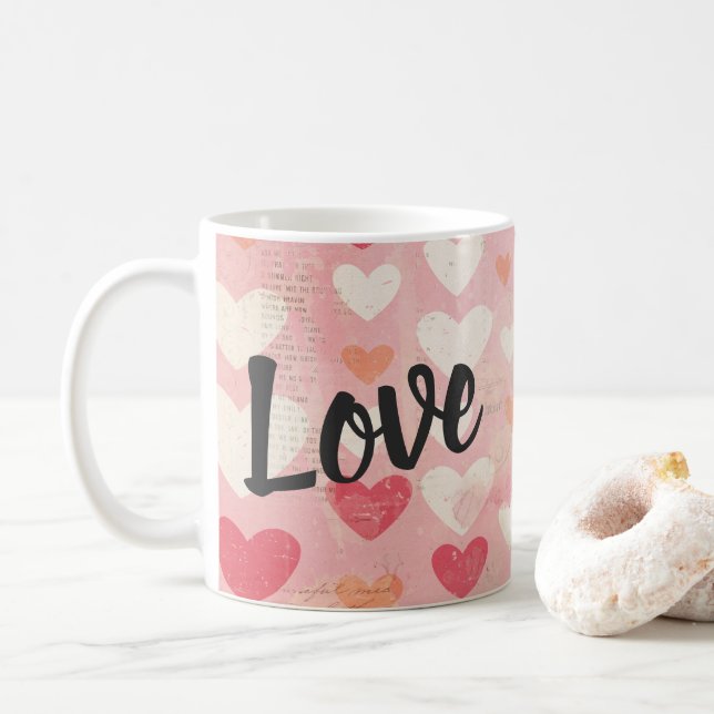 Mug Aimez la Saint-Valentin (Avec donut)