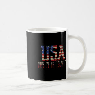 Mug Aimez les États-Unis ou partez Cadeau pour amant I