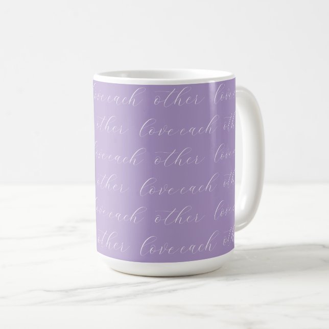 Mug Aimez les uns les autres  (Devant droit)
