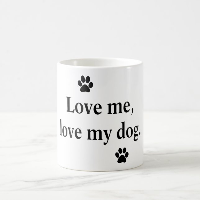 Mug Aimez-moi, aimez mon chien (Centre)