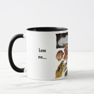 Mug Aimez-moi, aimez mon chien humoristique