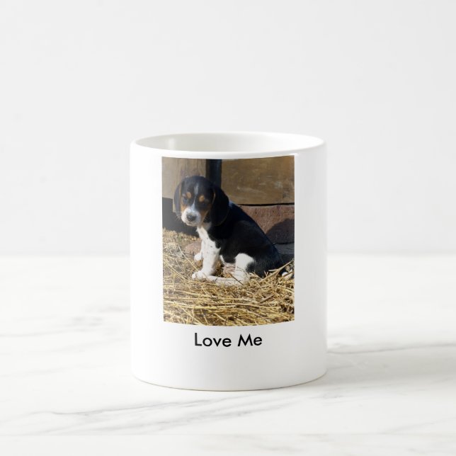 Mug Aimez-moi - chiot mignon de beagle Snoopy (Centre)