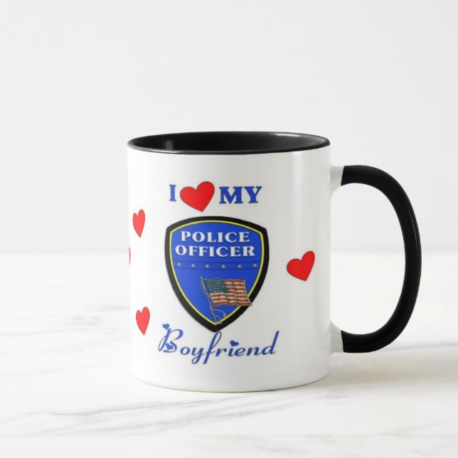Mug Aimez mon ami de police (Droite)
