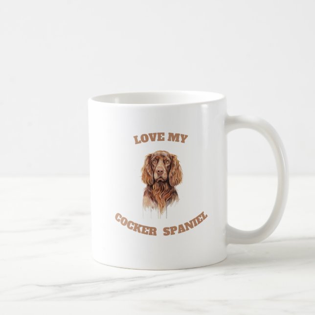 Mug Aimez Mon Cocker Spaniel (Droite)