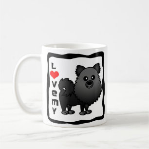 Mug Aimez mon Pomeranian - noir