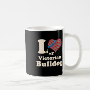 Mug Aimez mon propriétaire victorien Bulldog Heart Chi