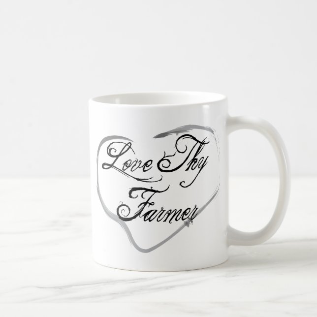 Mug Aimez Thy agriculteur (Droite)
