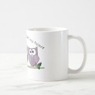 Mug Aimez-vous avec le hibou mon coeur, cadeaux
