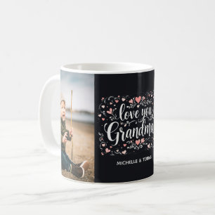 Mug Aimez-vous grand-mère 2 Photo personnalisée grand-