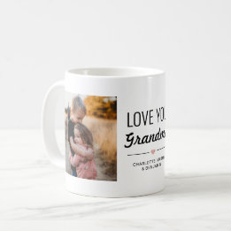 Mug Aimez-vous grand-mère Anniversaire Photo personnal