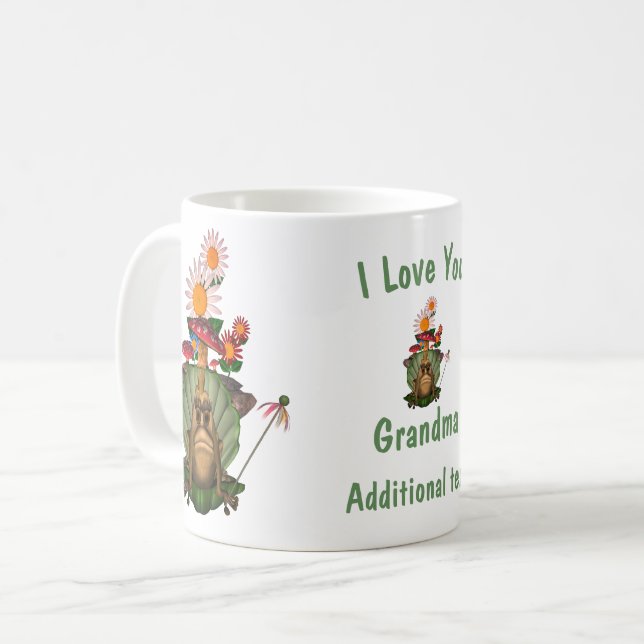 Mug Aimez-vous Grand-mère Frog Princesse Personnalisée (Devant gauche)