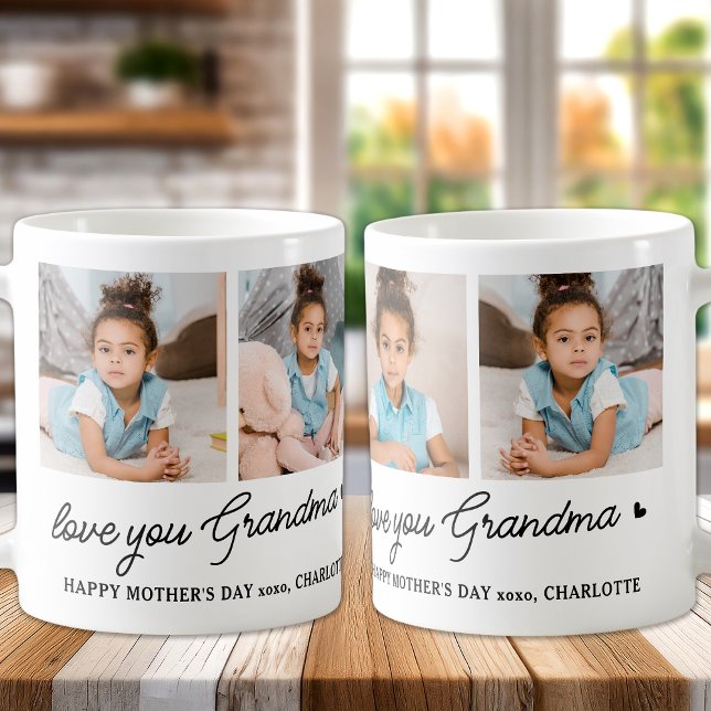 Mug Aimez-vous Grand-mère Personnalisé Moderne Simple  (Créateur téléchargé)