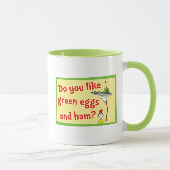 Mug Aimez-vous les œufs verts et le jambon ? (Droite)