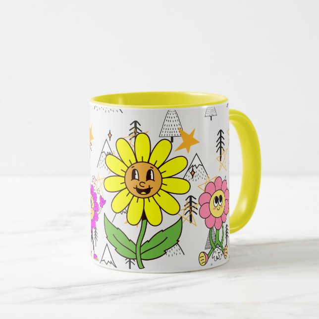 Mug aimez-vous-même Visage Smiley Drôle Design Cool (Devant droit)