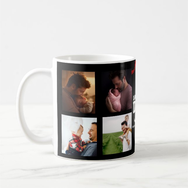 Mug Aimez-vous papa fête des pères heureuse (Gauche)