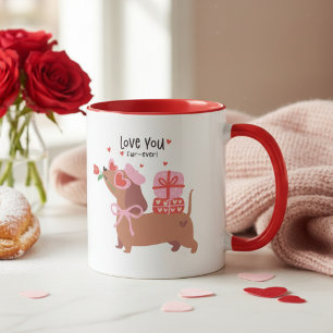 Mug Aimez-vous quatre-jamais mignon chien français Dac