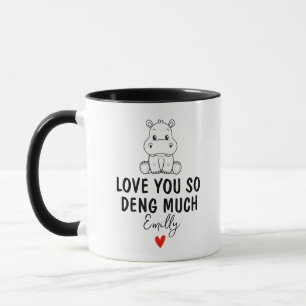Mug Aimez-vous tellement Deng Many, amant Moo Deng per
