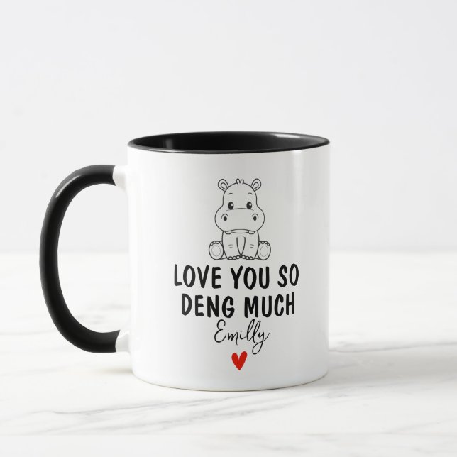 Mug Aimez-vous tellement Deng Many, amant Moo Deng per (Gauche)