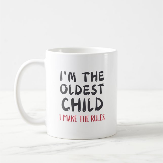 Mug Aînée drôle, c'est moi qui fais les règles (Gauche)