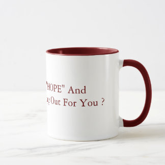 Mug Ainsi comment est que le rouge de 15oz de "ESPOIR"