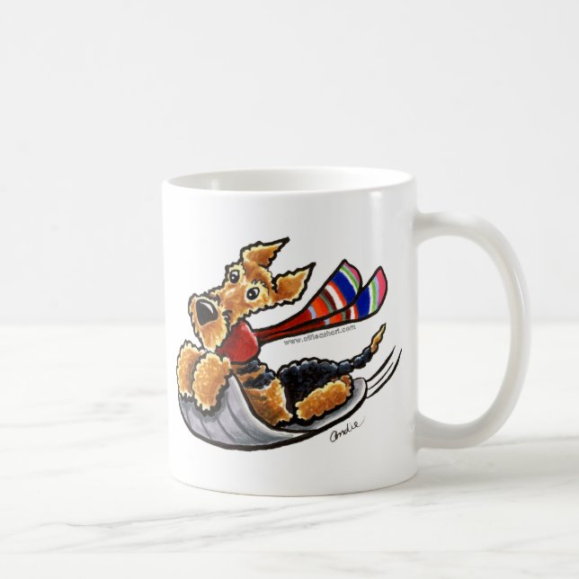 Mug Aire Sledding Airedale Terrier (Droite)
