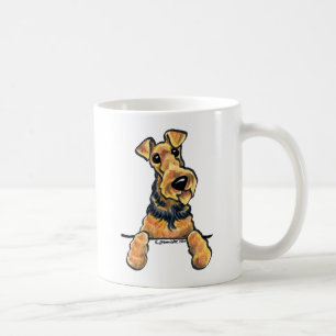 Mug Airedale Terrier Line Art