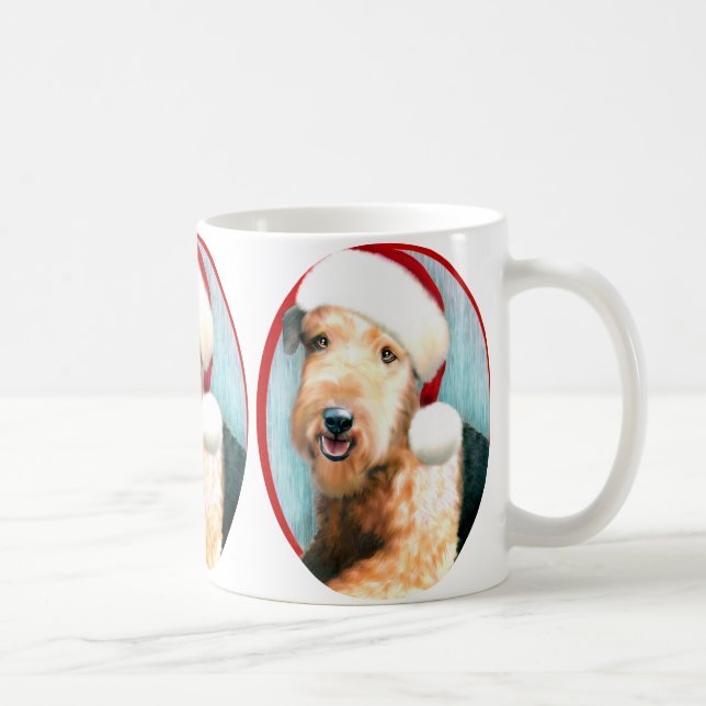 Mug Airedale Terrier Père Noël (Droite)