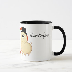 Mug Ajouter de fantaisie mignons d'alpaga aux noms