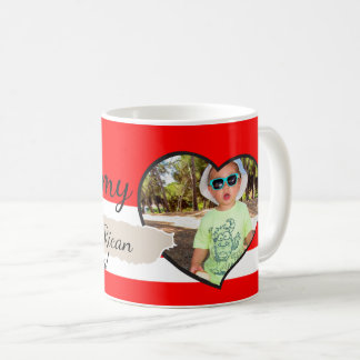 Mug Ajouter des lignes rouges d'image et de texte et u