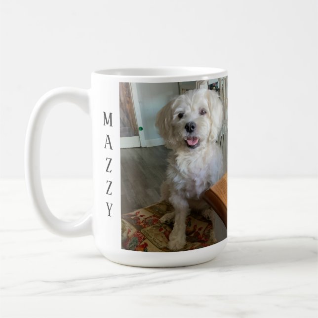 Mug Ajouter Deux Photo D'Animaux Customisés (Gauche)