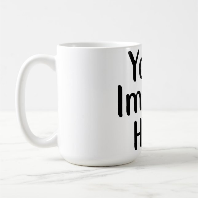 Mug Ajouter du texte ou des images : Personnalisé (Gauche)
