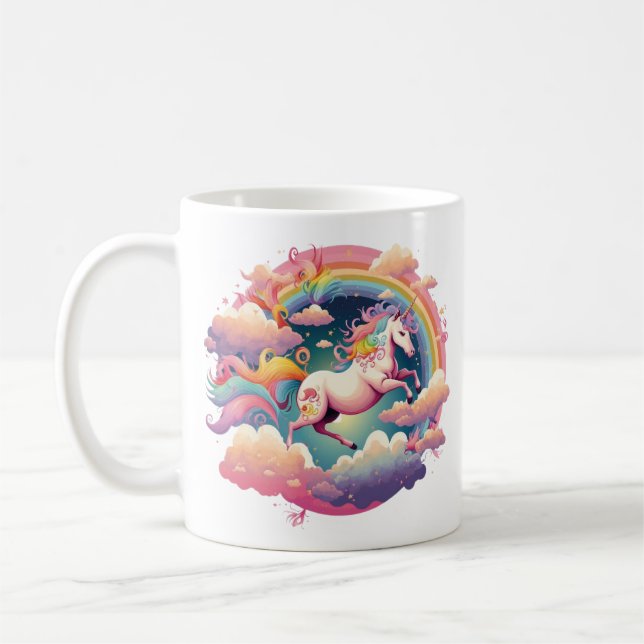 Mug Ajouter la magie à votre matin avec une licorne (Gauche)