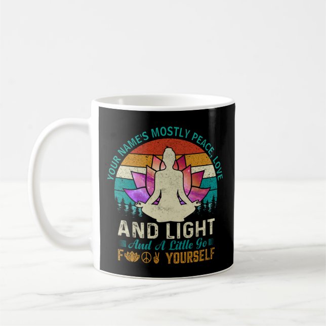 Mug Ajouter le nom Changer le texte, Yoga La plupart d (Gauche)