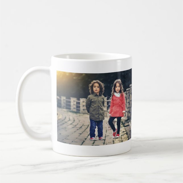 Mug ajouter nom photo texte Halloween enfant fille gar (Gauche)