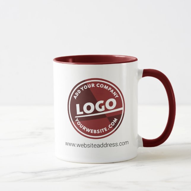 Mug Ajouter un logo de marque Entreprise Employé Perso (Droite)