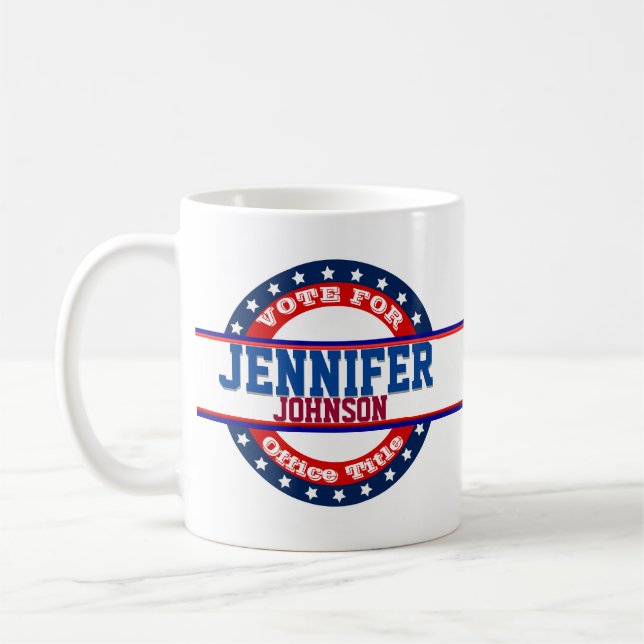Mug Ajouter un nom Campagne politique personnalisée (Gauche)