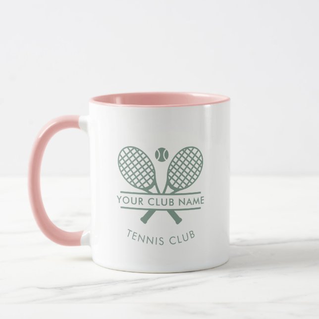 Mug Ajouter un nom de club de country Tennis Rackets M (Gauche)