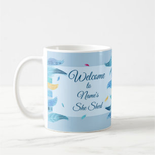 Mug Ajouter un nom Modifier le texte Elle Shed Boho Bl