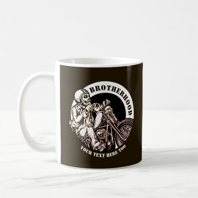 Mug Ajouter un nom Modifier le texte Motorcycle Frater (Gauche)