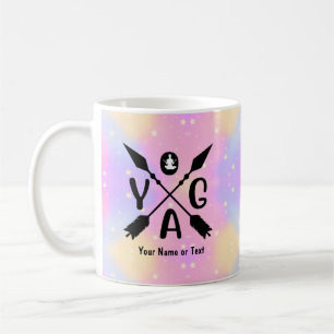 Mug Ajouter un nom ou un texte Yoga Boho Flèches sur P