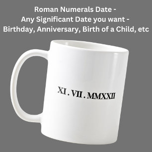 Mug Ajouter Une Date De Naissance, Un Anniversaire, Un