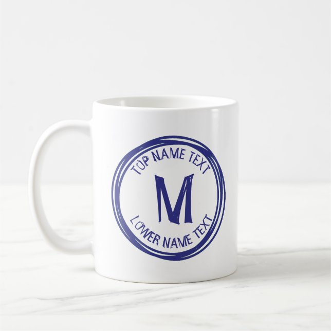 Mug Ajouter votre nom initial ou le texte à la main Gl (Gauche)