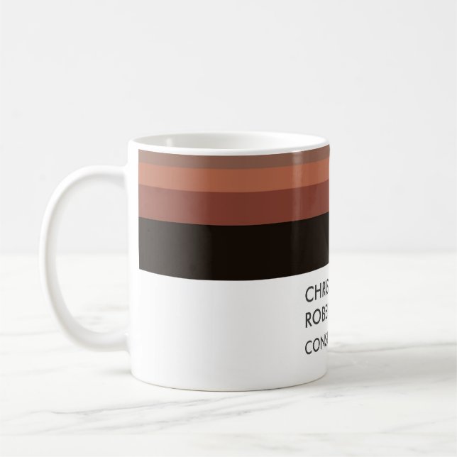 Mug Ajouter Votre Nom Minimaliste Moderne (Gauche)